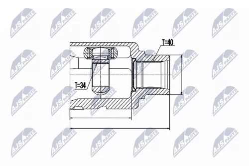 Homokineet reparatie set, aandrijfas