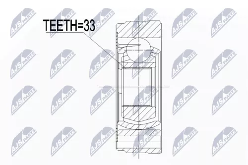Homokineet reparatie set, aandrijfas