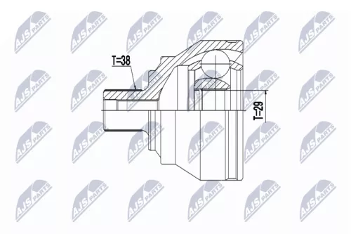 Homokineet reparatie set, aandrijfas