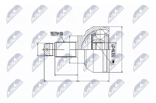 Homokineet reparatie set, aandrijfas