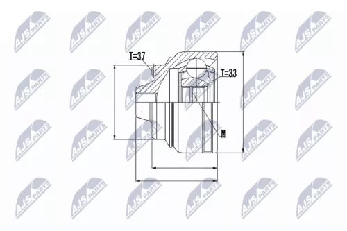Homokineet reparatie set, aandrijfas