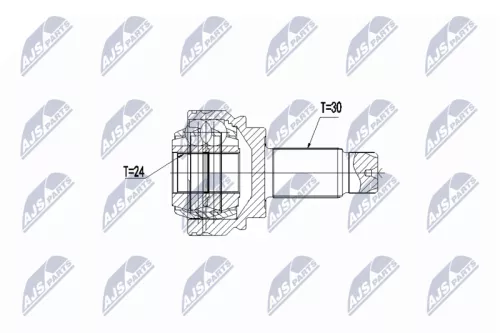 Homokineet reparatie set, aandrijfas