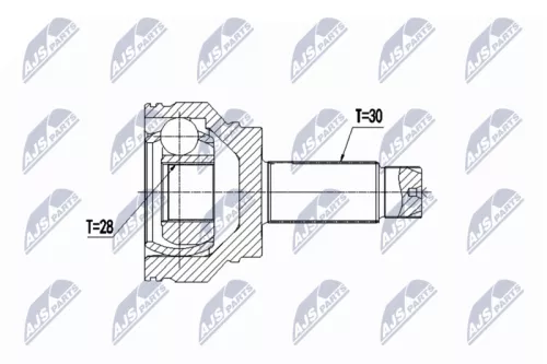 Homokineet reparatie set, aandrijfas