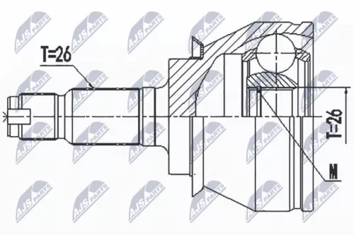 Homokineet reparatie set, aandrijfas