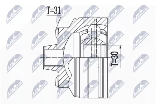 Homokineet reparatie set, aandrijfas