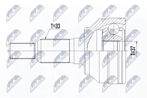 Homokineet reparatie set, aandrijfas