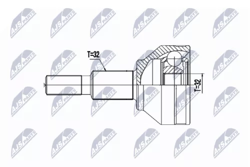 Homokineet reparatie set, aandrijfas