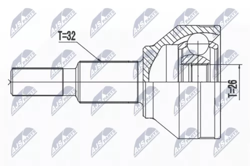 Homokineet reparatie set, aandrijfas