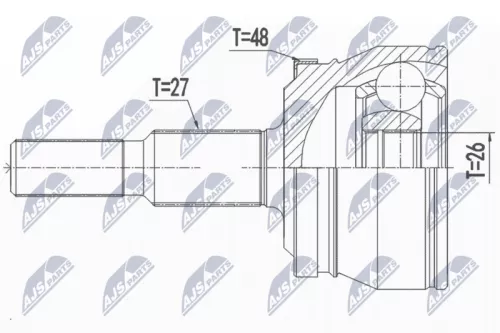 Homokineet reparatie set, aandrijfas