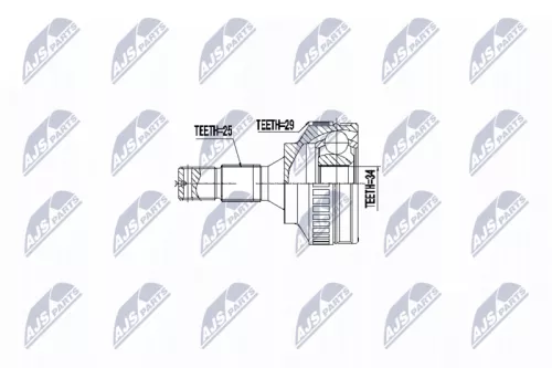 Homokineet reparatie set, aandrijfas