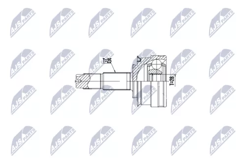 Homokineet reparatie set, aandrijfas