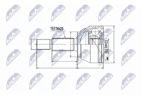 Homokineet reparatie set, aandrijfas