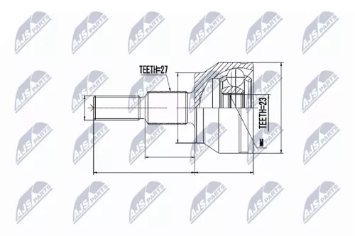 Homokineet reparatie set, aandrijfas