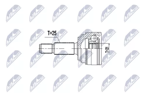 Homokineet reparatie set, aandrijfas