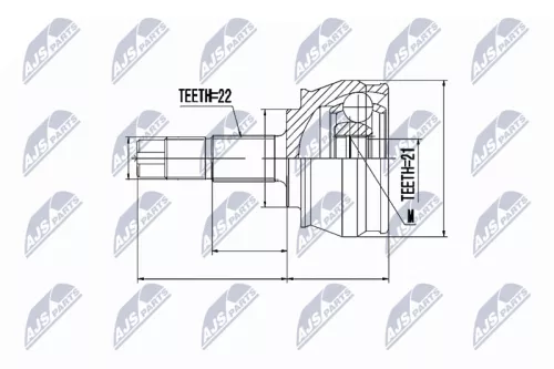Homokineet reparatie set, aandrijfas