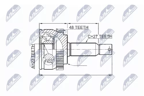 Homokineet reparatie set, aandrijfas