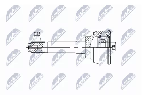 Homokineet reparatie set, aandrijfas