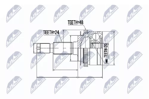 Homokineet reparatie set, aandrijfas