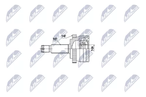 Homokineet reparatie set, aandrijfas