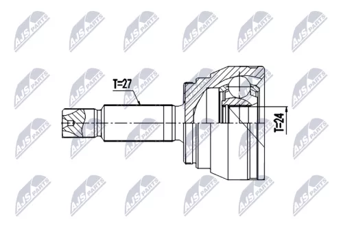 Homokineet reparatie set, aandrijfas