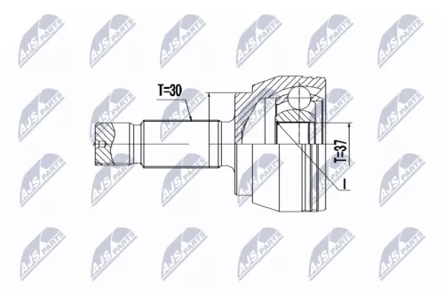 Homokineet reparatie set, aandrijfas