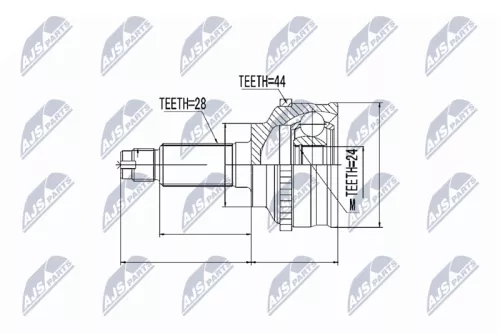 Homokineet reparatie set, aandrijfas