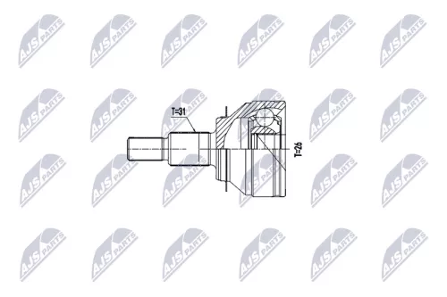 Homokineet reparatie set, aandrijfas