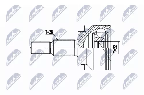 Homokineet reparatie set, aandrijfas