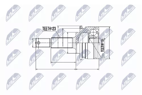 Homokineet reparatie set, aandrijfas