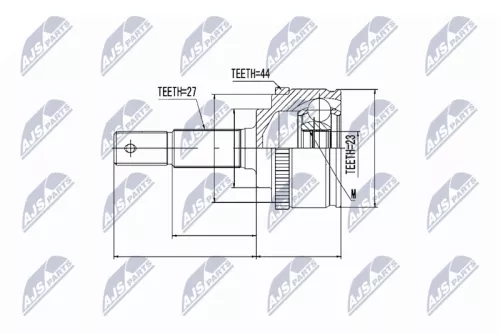 Homokineet reparatie set, aandrijfas