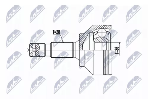 Homokineet reparatie set, aandrijfas