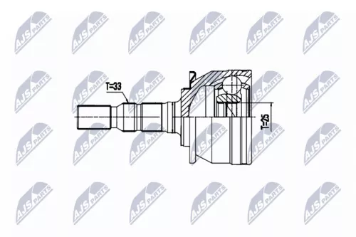 Homokineet reparatie set, aandrijfas