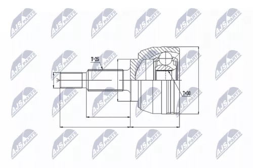 Homokineet reparatie set, aandrijfas