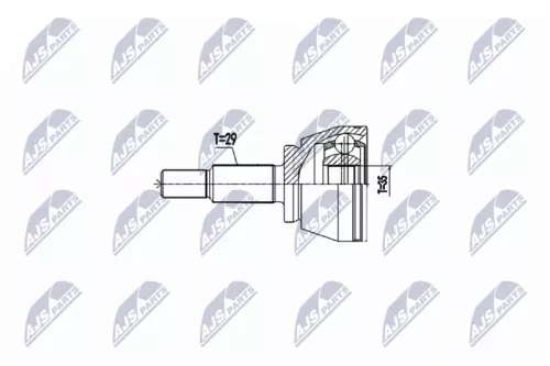 Homokineet reparatie set, aandrijfas