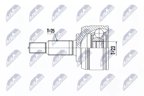 Homokineet reparatie set, aandrijfas