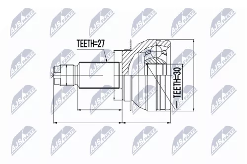 Homokineet reparatie set, aandrijfas