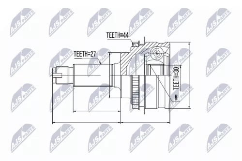 Homokineet reparatie set, aandrijfas