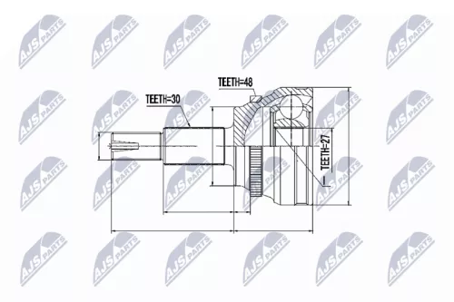 Homokineet reparatie set, aandrijfas