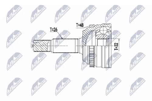 Homokineet reparatie set, aandrijfas