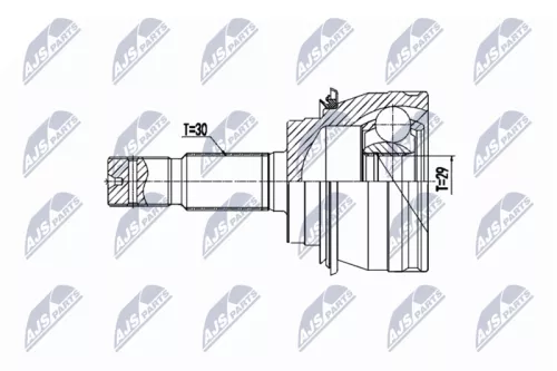 Homokineet reparatie set, aandrijfas
