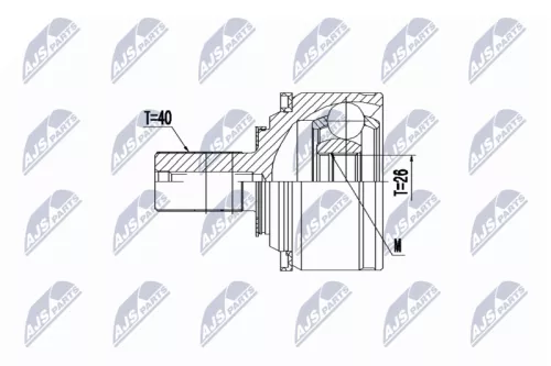 Homokineet reparatie set, aandrijfas