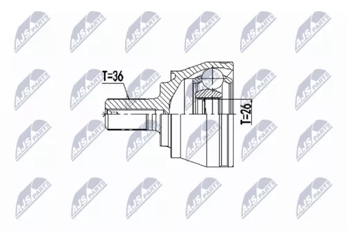 Homokineet reparatie set, aandrijfas
