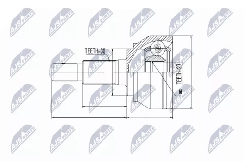 Homokineet reparatie set, aandrijfas