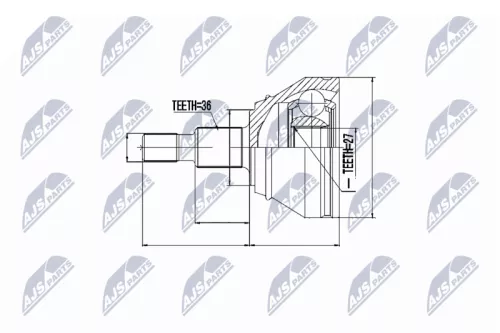 Homokineet reparatie set, aandrijfas