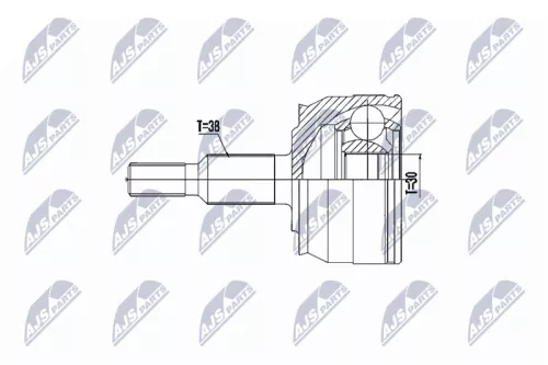 Homokineet reparatie set, aandrijfas