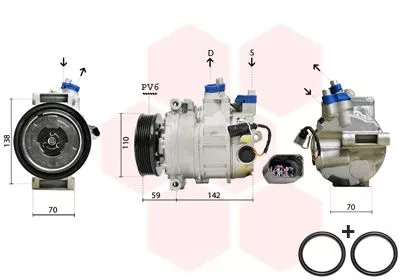 Compressor, airconditioning