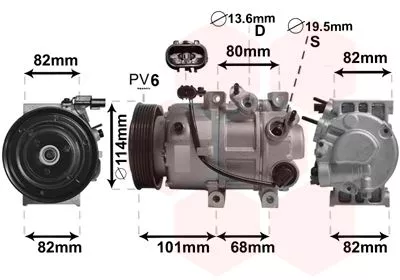 Compressor, airconditioning
