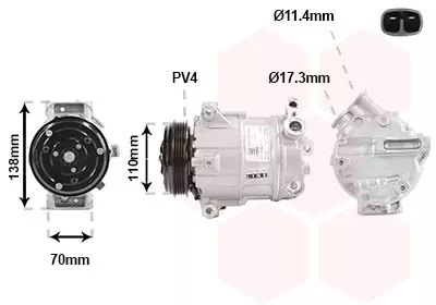 Compressor, airconditioning
