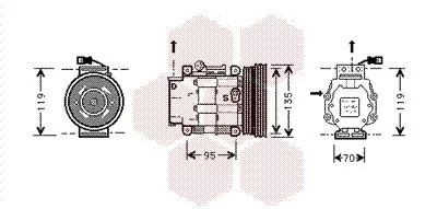 Compressor, airconditioning