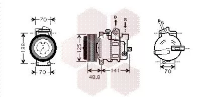 Compressor, airconditioning